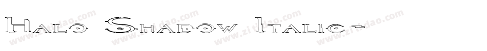 Halo Shadow Italic字体转换